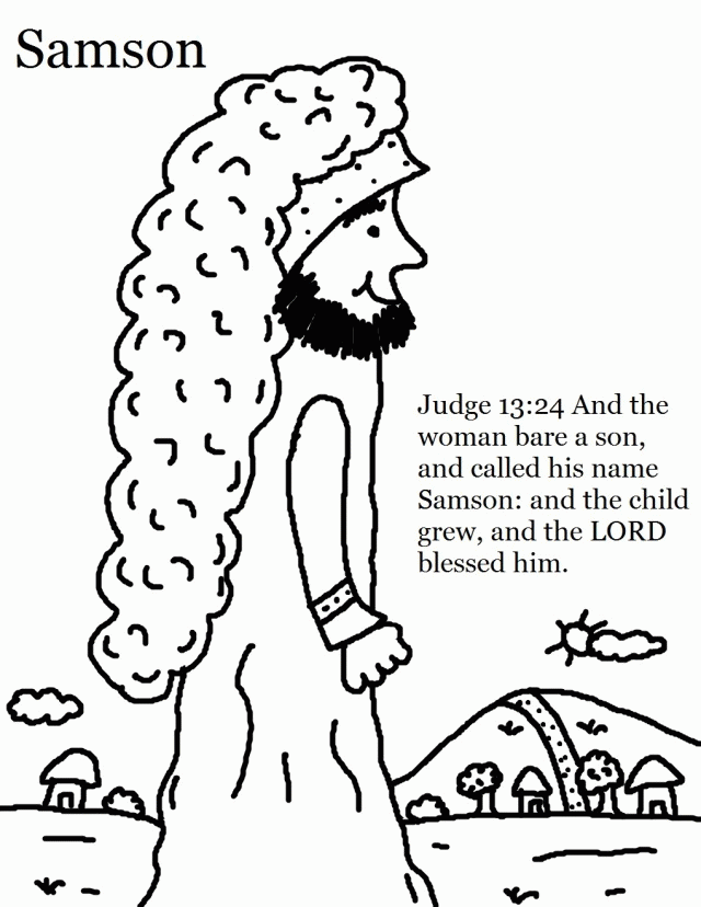 judges 13 coloring pages - Clip Art Library