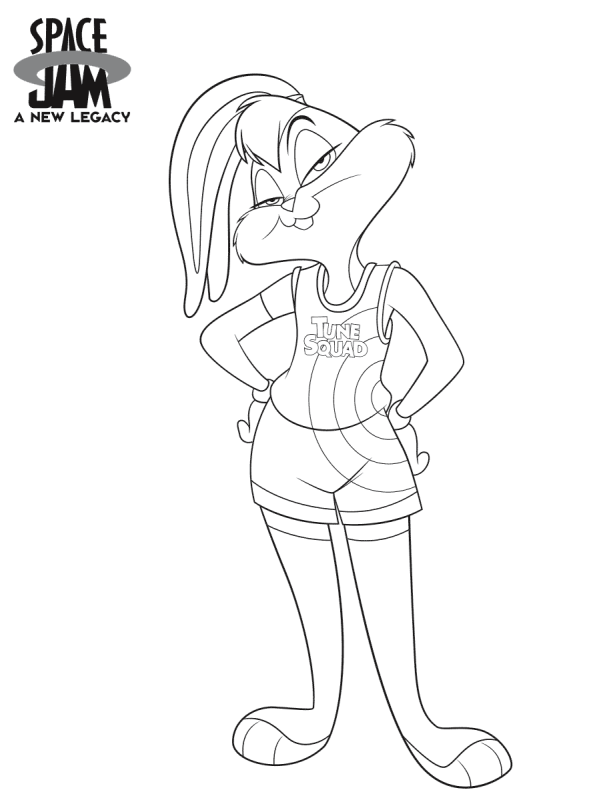 Kids-n-fun.com | Coloring page Space Jam 2 A New Legacy Space Jam 2 Lola  Bunny