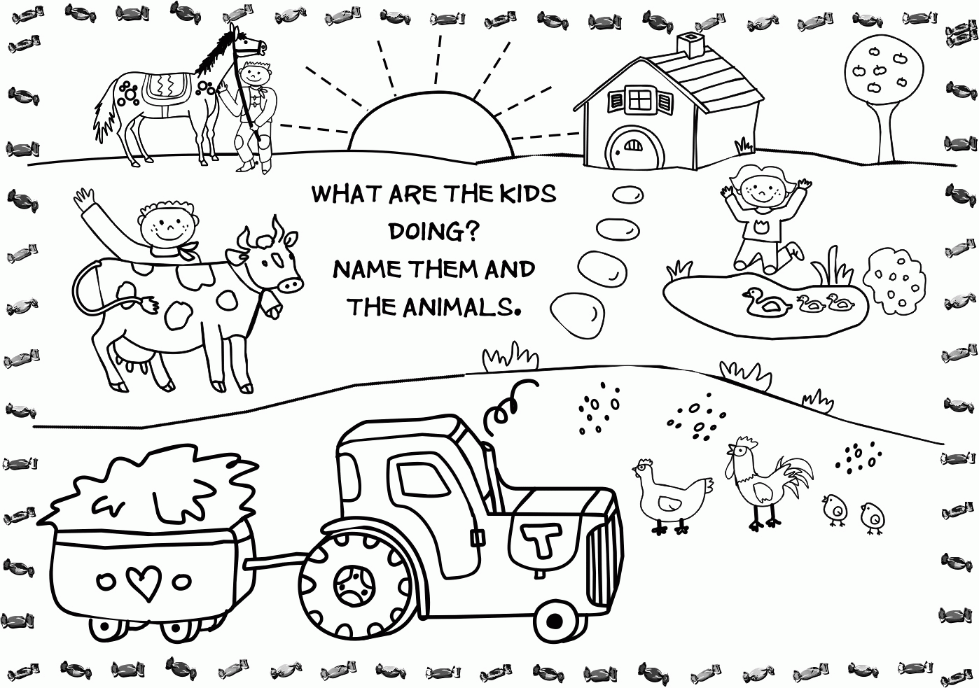 Free Printable Farm Animal Coloring Pages For Kids