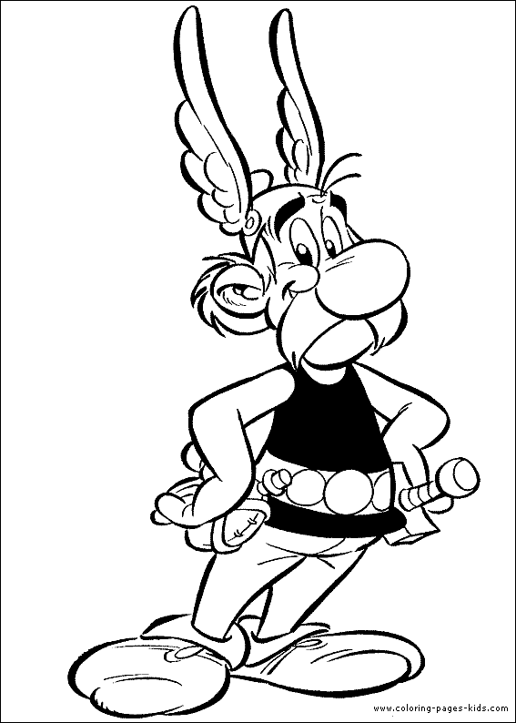 Asterix coloring page