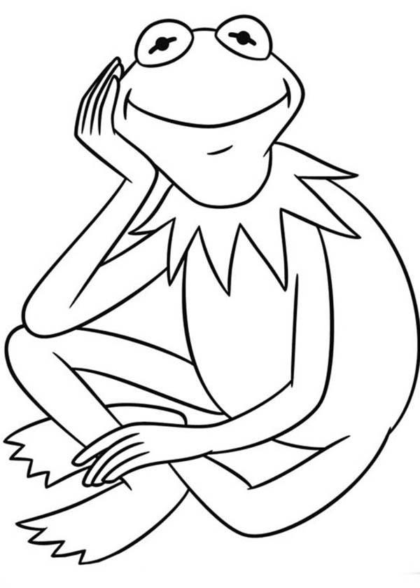 The Muppets: Kermit the Frog coloring page