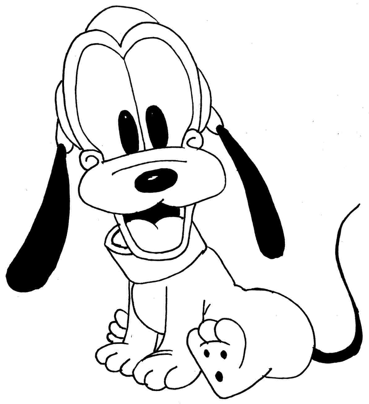Cute Baby Cartoon - Coloring Pages for Kids and for Adults