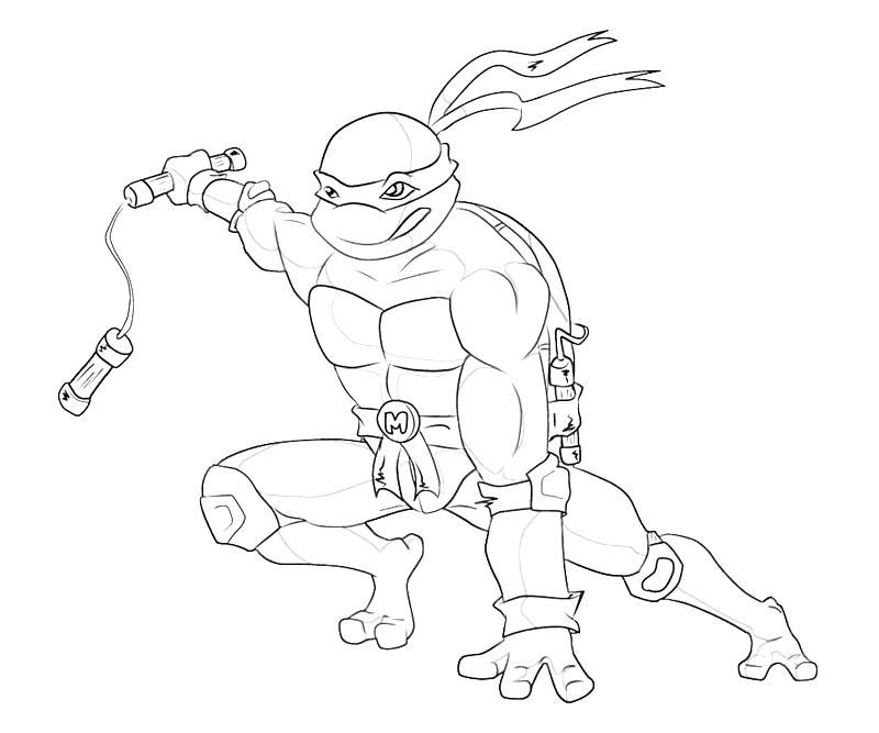 11 Pics of Teenage Mutant Ninja Turtles Raphael Coloring Pages ...