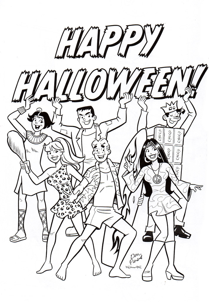 Archie Comics Halloween Coloring Page | Archie Comics Hallow… | Flickr