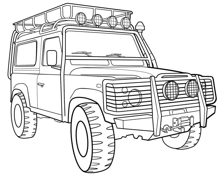 Land Rover Coloring Pages at GetDrawings | Free download