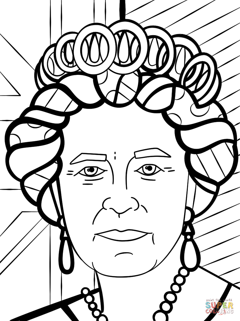 queen elizabeth easy drawing - Clip Art Library