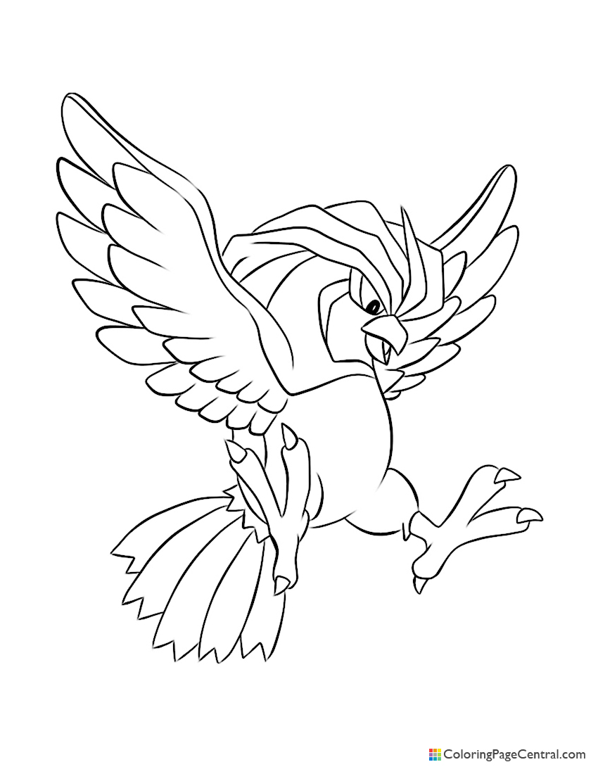 Pokemon - Pidgeotto Coloring Page | Coloring Page Central