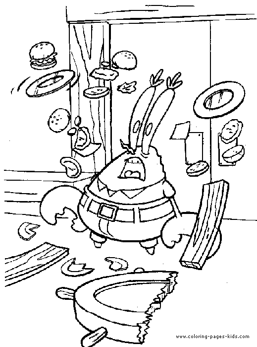 Spongebob Squarepants color page - cartoon coloring - Coloring pages for  kids