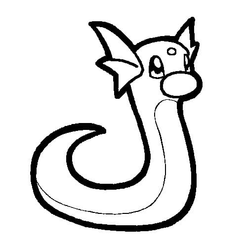 Printable Dratini Pokemon Coloring Page - Free Printable Coloring Pages for  Kids