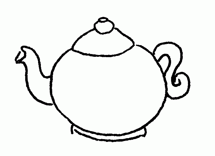 Teapot Colouring Pages - ClipArt Best