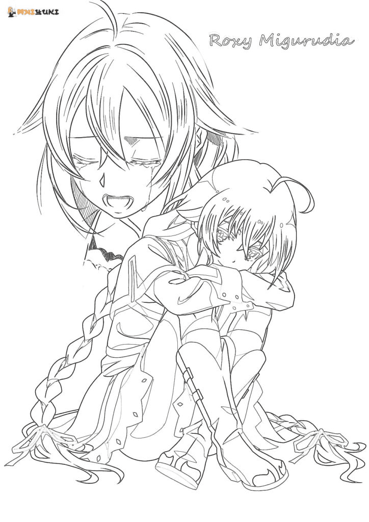 Sad Roxy Migurdia Coloring Pages - Mushoku Tensei: Jobless Reincarnation Coloring  Pages - Coloring Pages For Kids And Adults