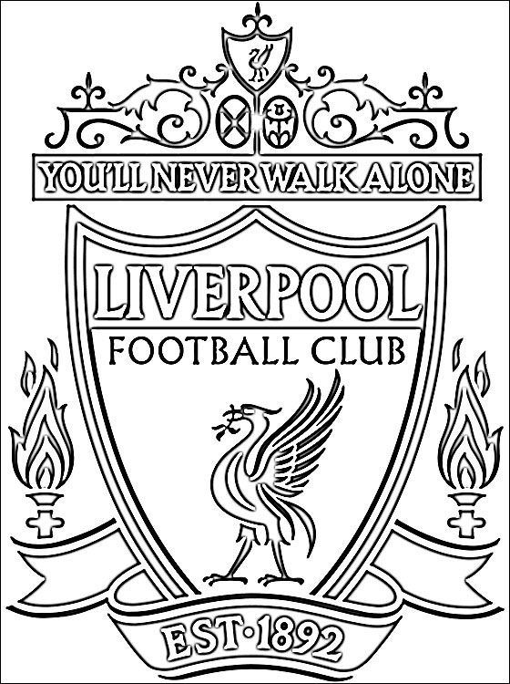 Liverpool football club coloring page ...