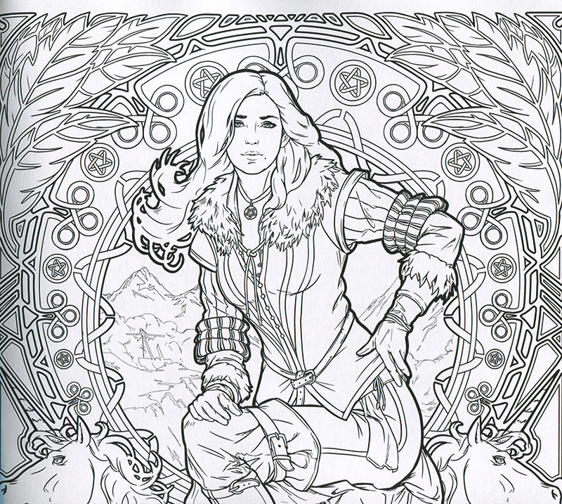 velvetto draws — Friends, I bought The Witcher Adult Coloring Book...