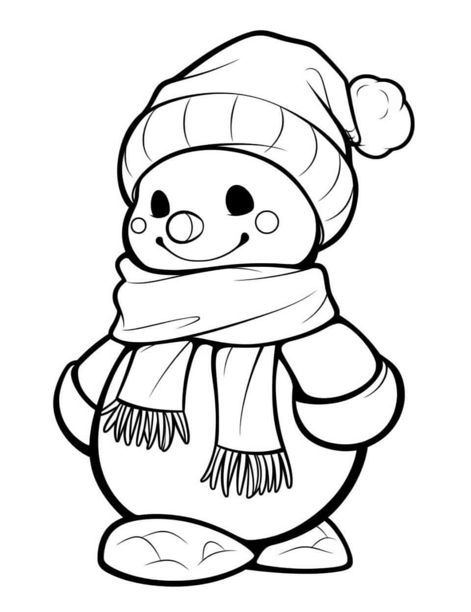 41 Snowman Coloring Pages For Kids And ...