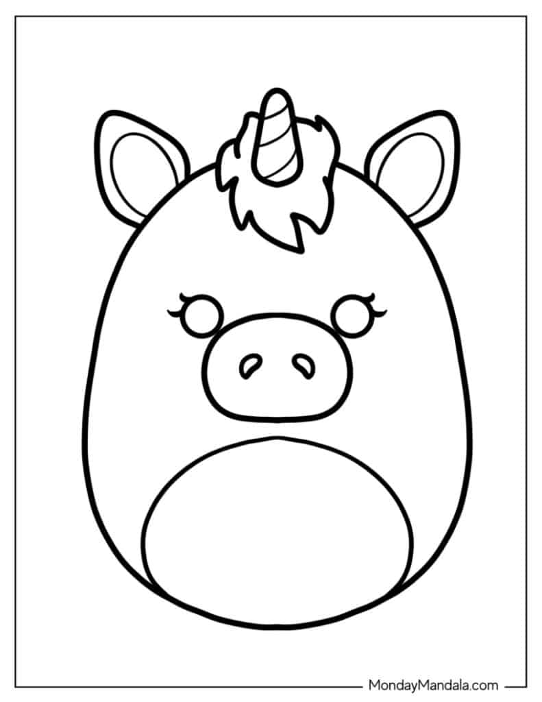 50 Squishmallow Coloring Pages (Free ...