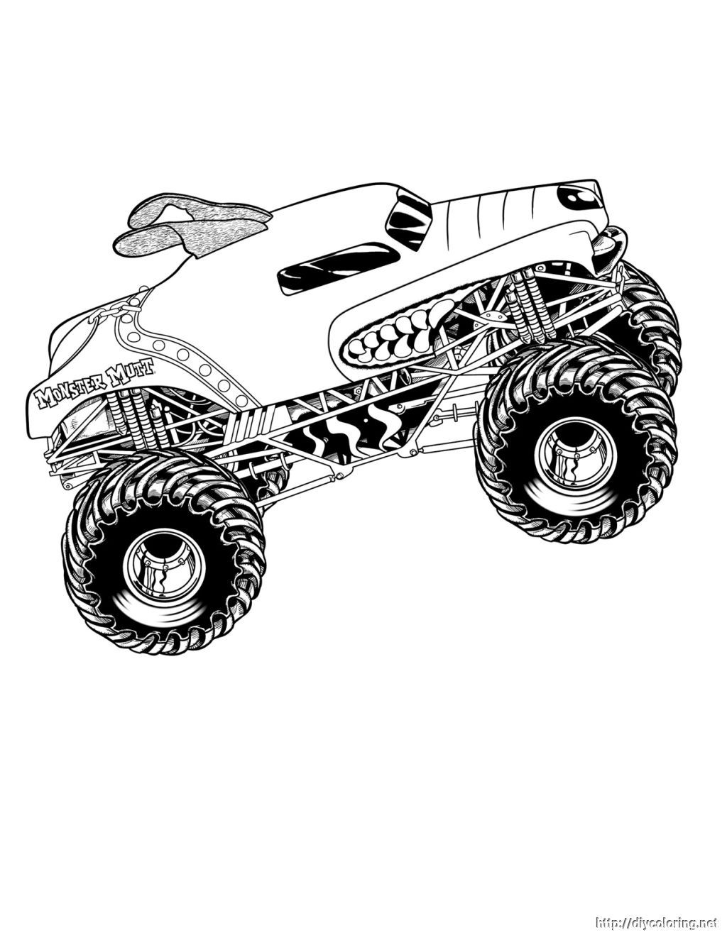 Grave Digger Monster Truck Coloring Pages Printable 143571 ...