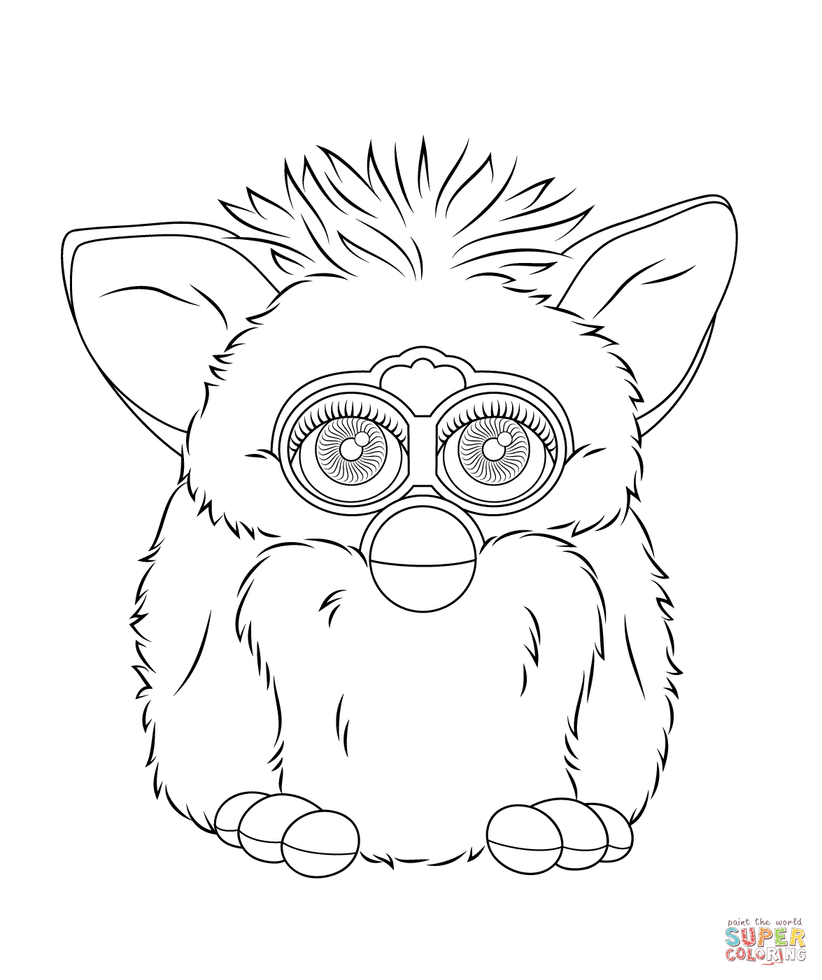 Furby Boom coloring page | Free Printable Coloring Pages