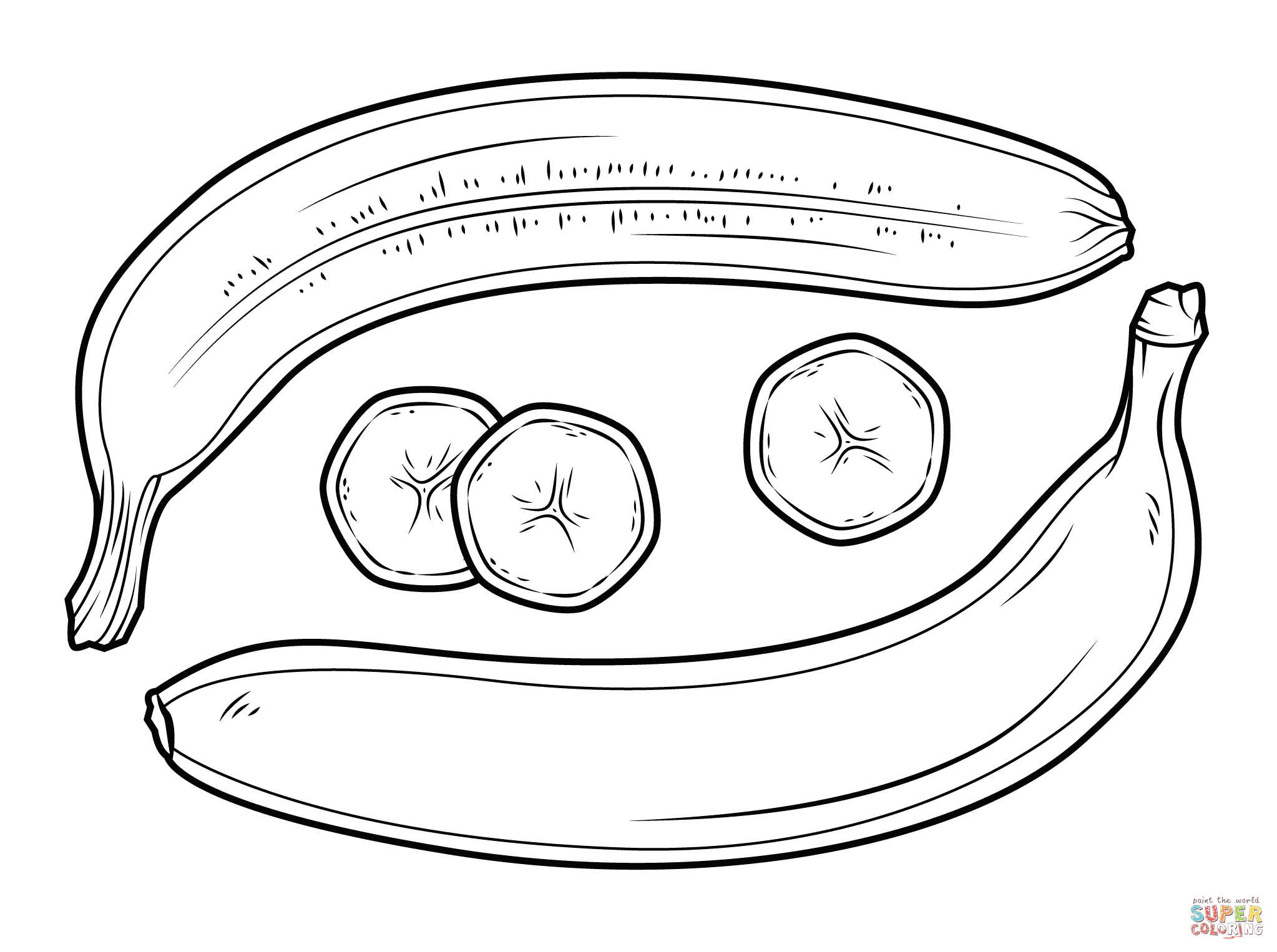Bananas coloring pages | Free Coloring Pages