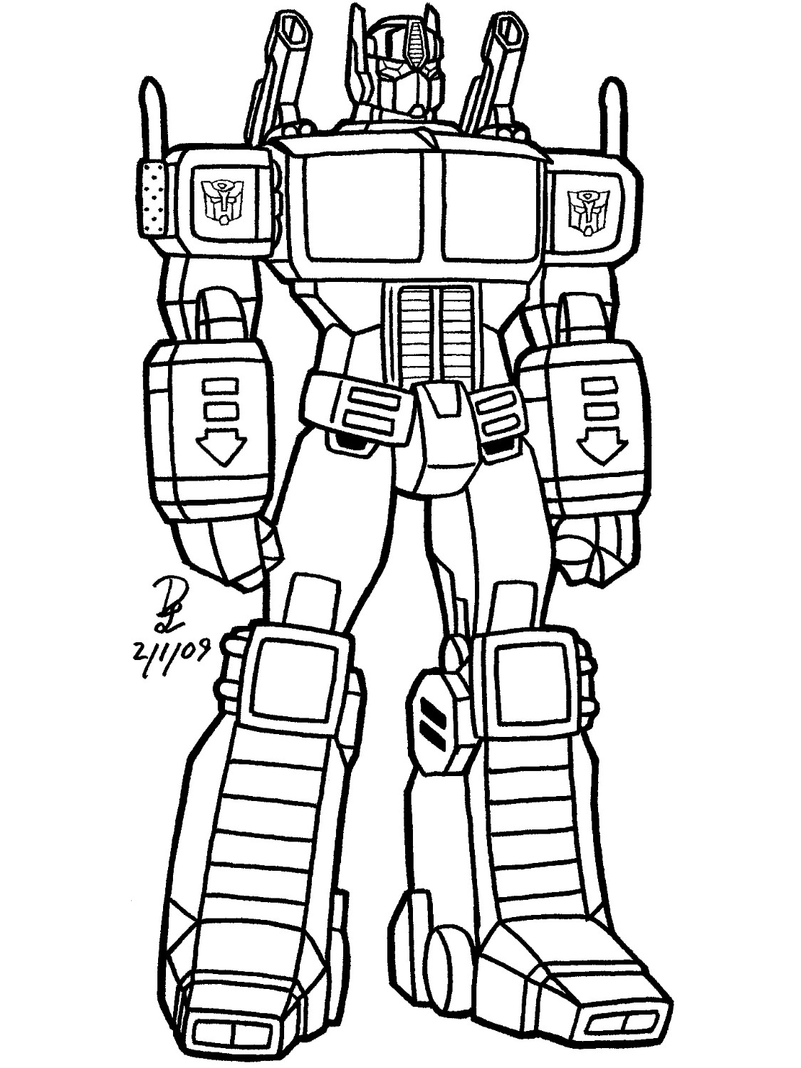 Transformers (Superheroes) – Printable coloring pages
