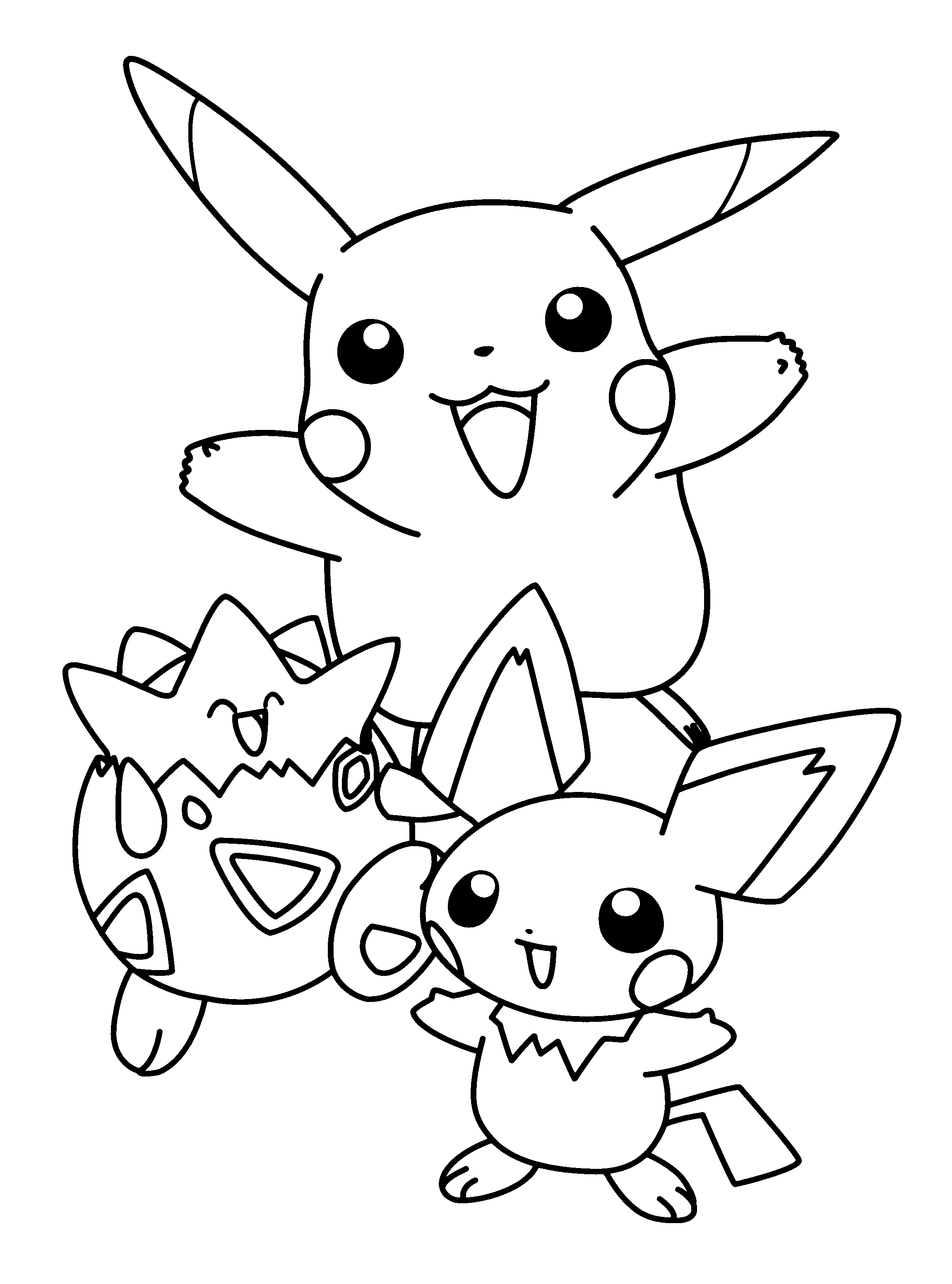 All pokemon coloring pages download and print for free | Pikachu coloring  page, Cartoon coloring pages, Valentine coloring pages