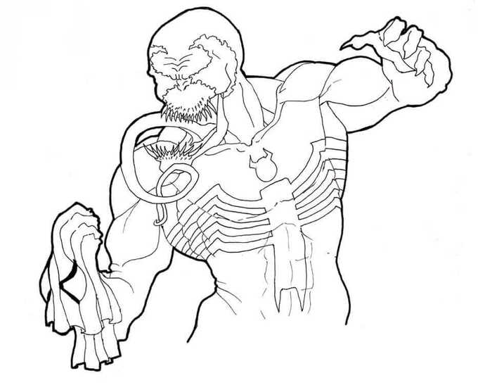 Venom Coloring Pages Printable Free - Centenario decorazioni per la casa |  chakiradecor.com