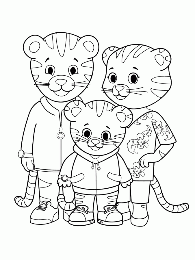 Daniel Tiger Coloring Pages | Daniel tiger's neighborhood, Daniel tiger,  Family coloring pages