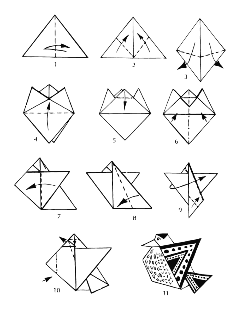 Origami coloring pages | Coloring pages to download and print