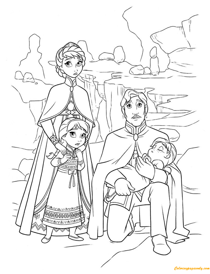 The Royal Family Coloring Pages - Cartoons Coloring Pages - Coloring Pages  For Kids And Adults