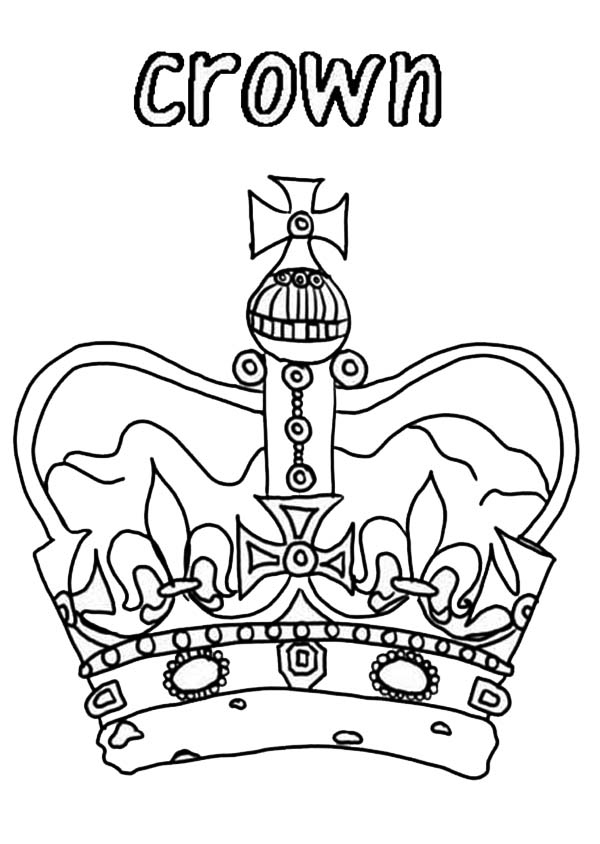 Princess Crown for Royal Family Coloring Page - NetArt