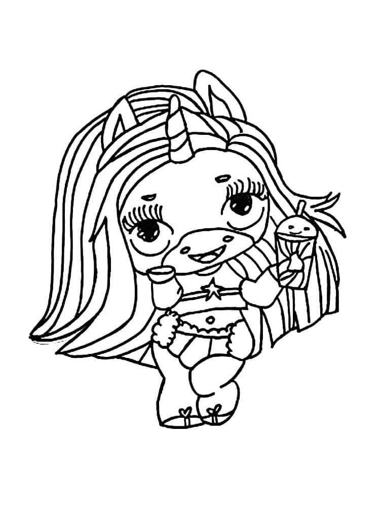 Unicorn Poopsie Slime Coloring Page - Free Printable Coloring Pages for Kids