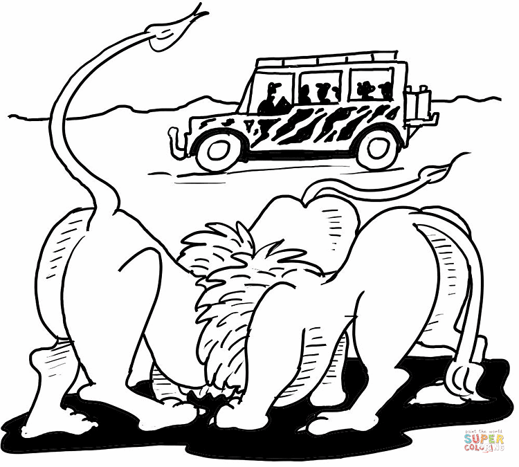 African Lion Safari coloring page | Free Printable Coloring Pages