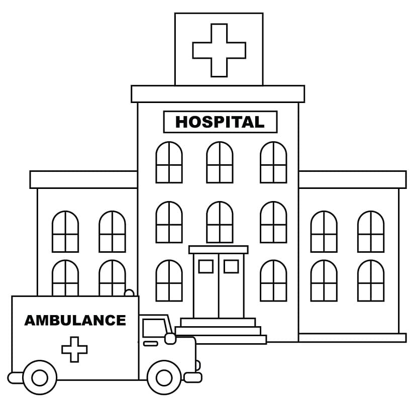 Hospital Coloring Pages - Free Printable Coloring Pages for Kids
