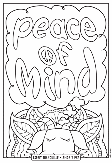 Peace of Mind Coloring Page | crayola.com