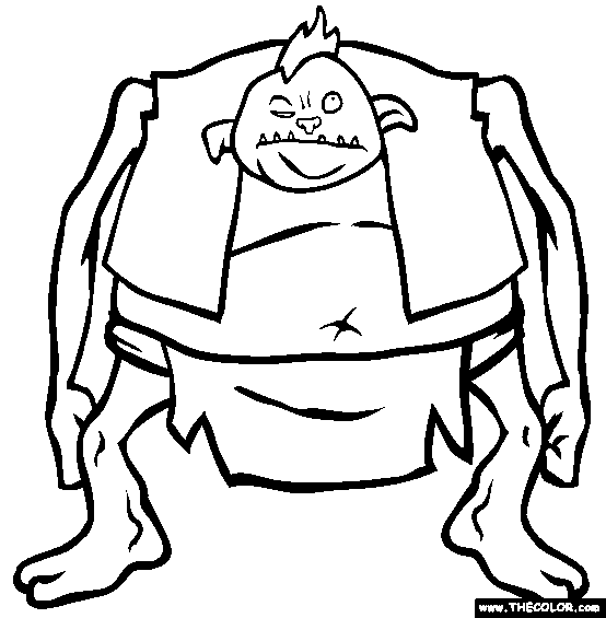 my monster coloring sheet - Clip Art Library