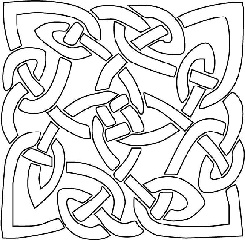 Abstract Celtic Coloring Page - Free Printable Coloring Pages for Kids