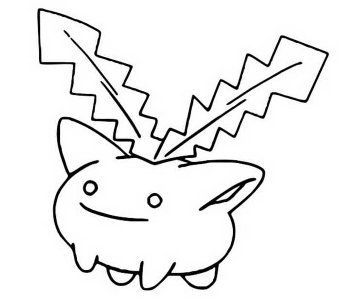 Coloring Pages Pokemon - Hoppip - Drawings Pokemon