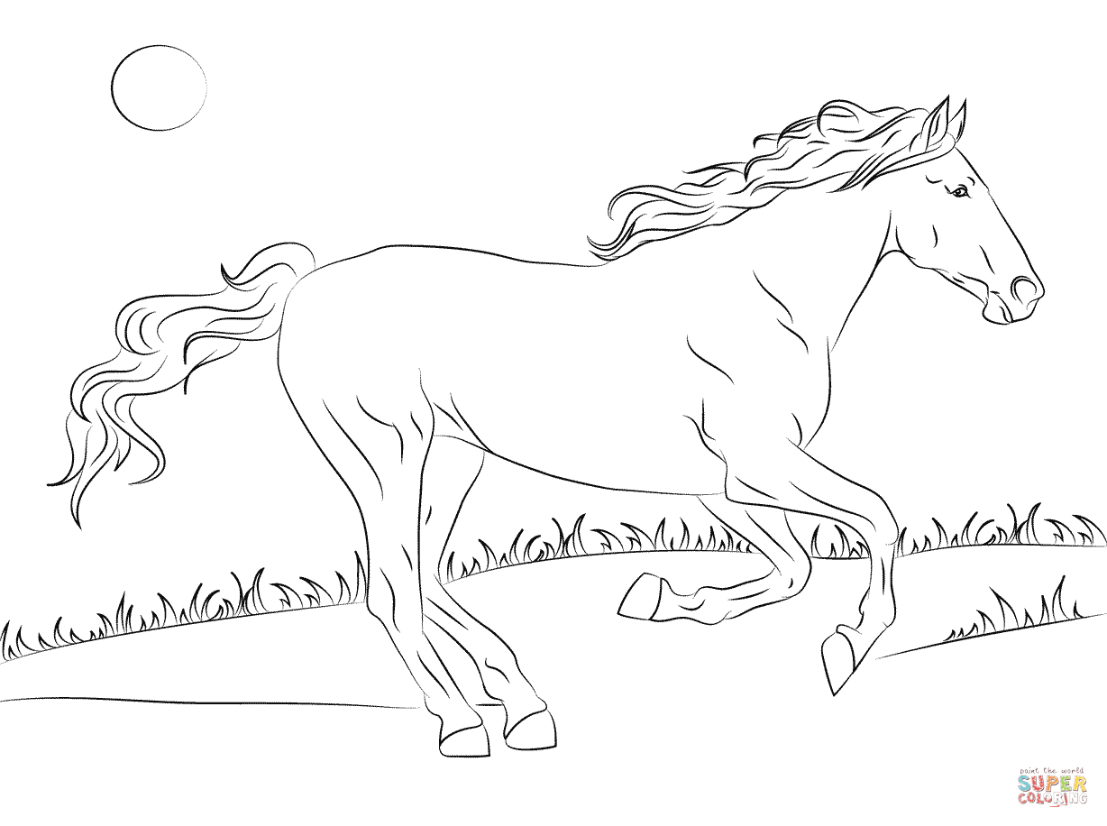 herd of horses. heart coloring pages for teenagers coloring page ...