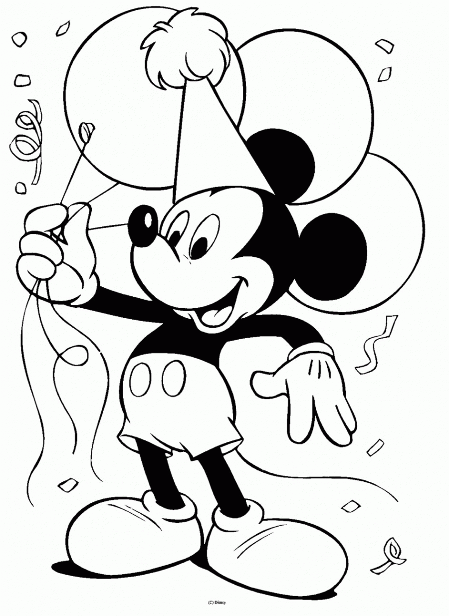Disney Mickey Mouse - Coloring Pages for Kids and for Adults