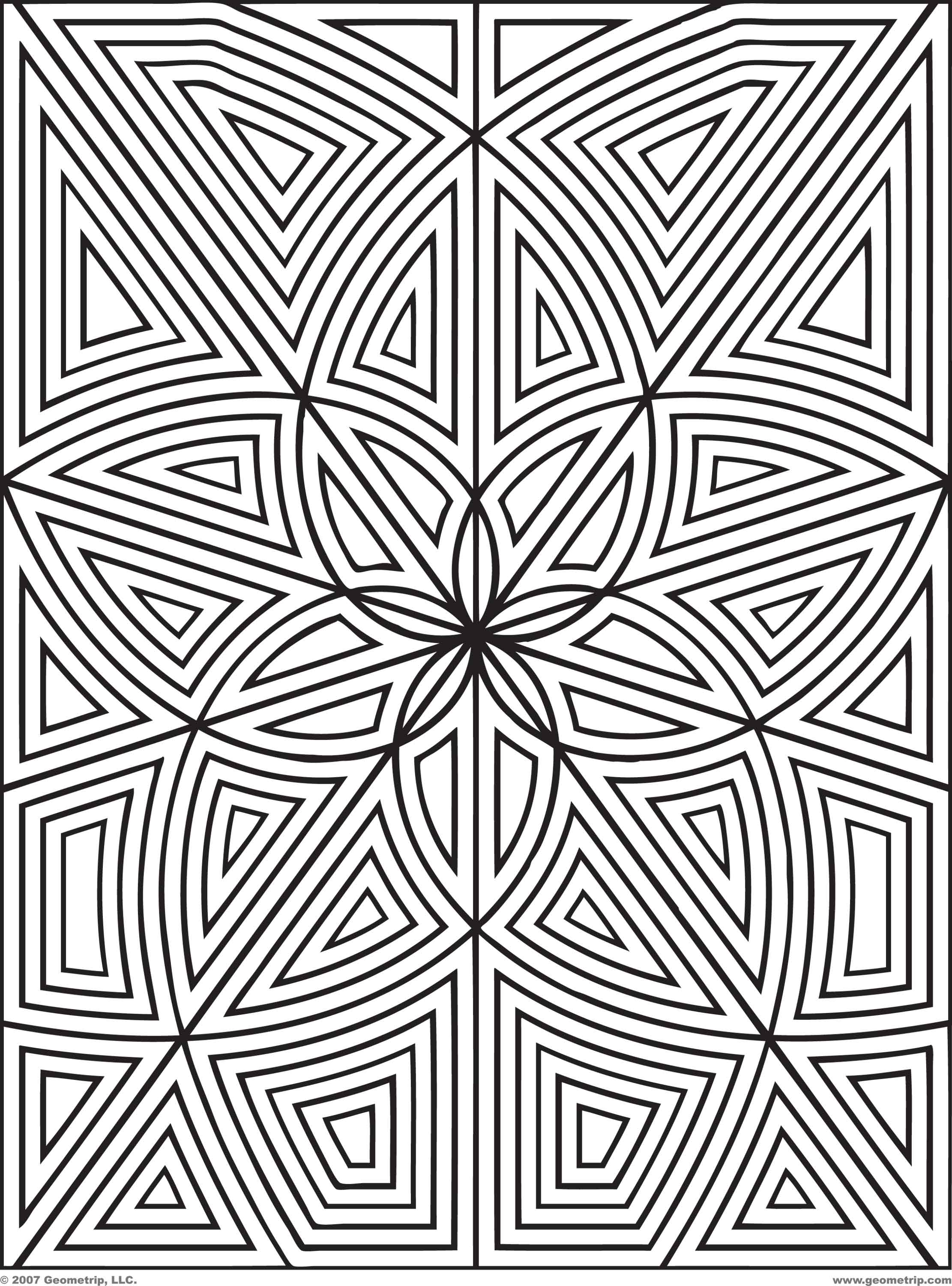 Geometrip.com - Free Geometric Coloring Designs - Rectangles