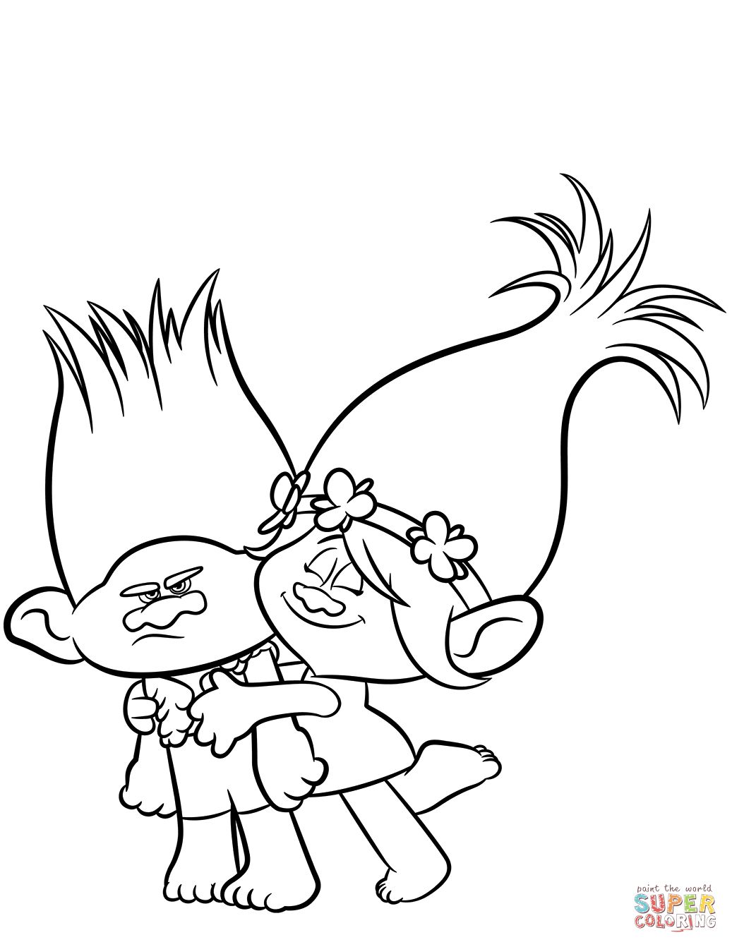 Pin on Poppy coloring page