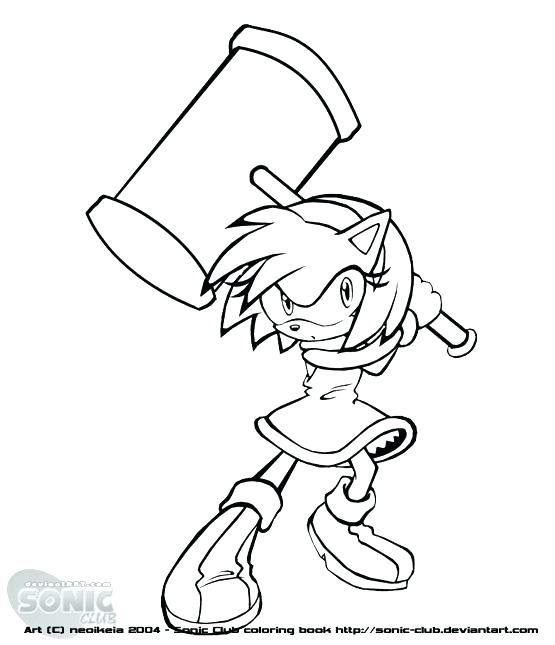 Amy Sonic Coloring Pages at GetDrawings | Free download