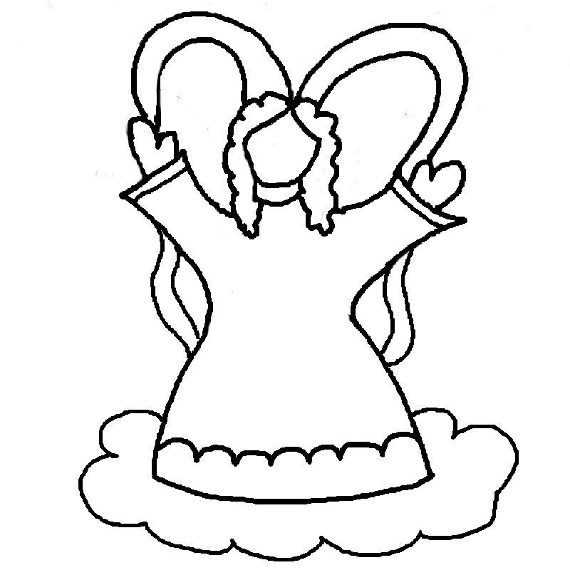 Angel Coloring Pages - Internet Church For Christ - Let Us Pray 
