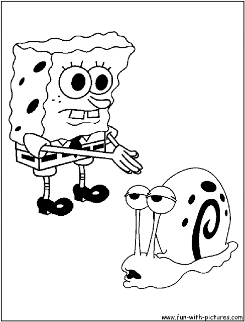 Gary The Snail Coloring Page