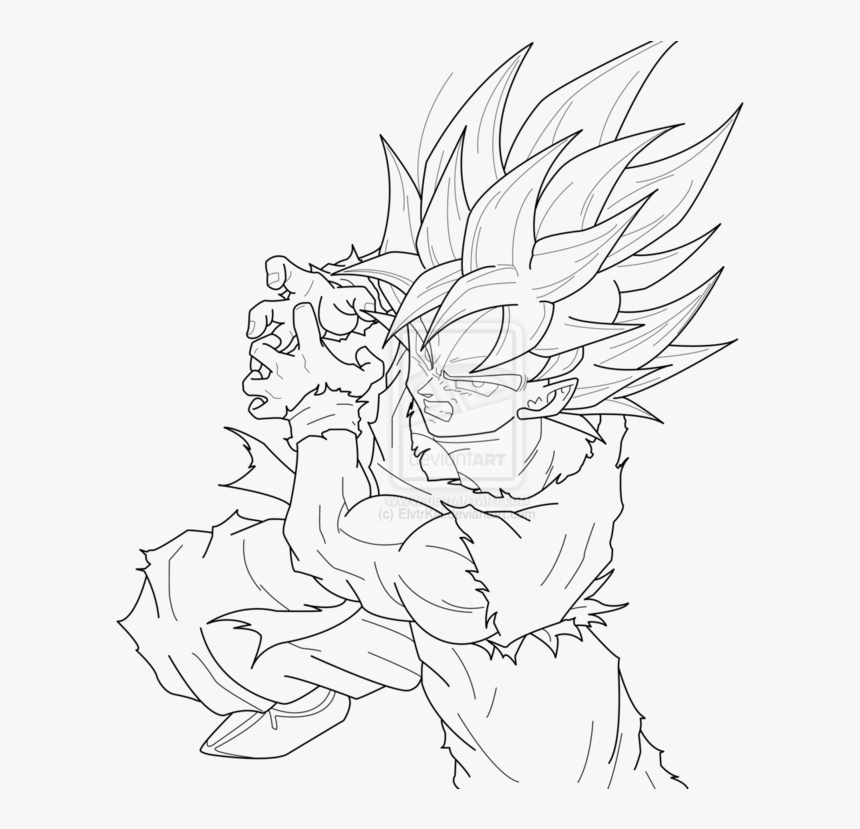 28 Collection Of Super Saiyan Blue Goku Coloring Pages - Goku Super Saiyan  Dragon Ball Z Coloring Pages, HD Png Download , Transparent Png Image -  PNGitem