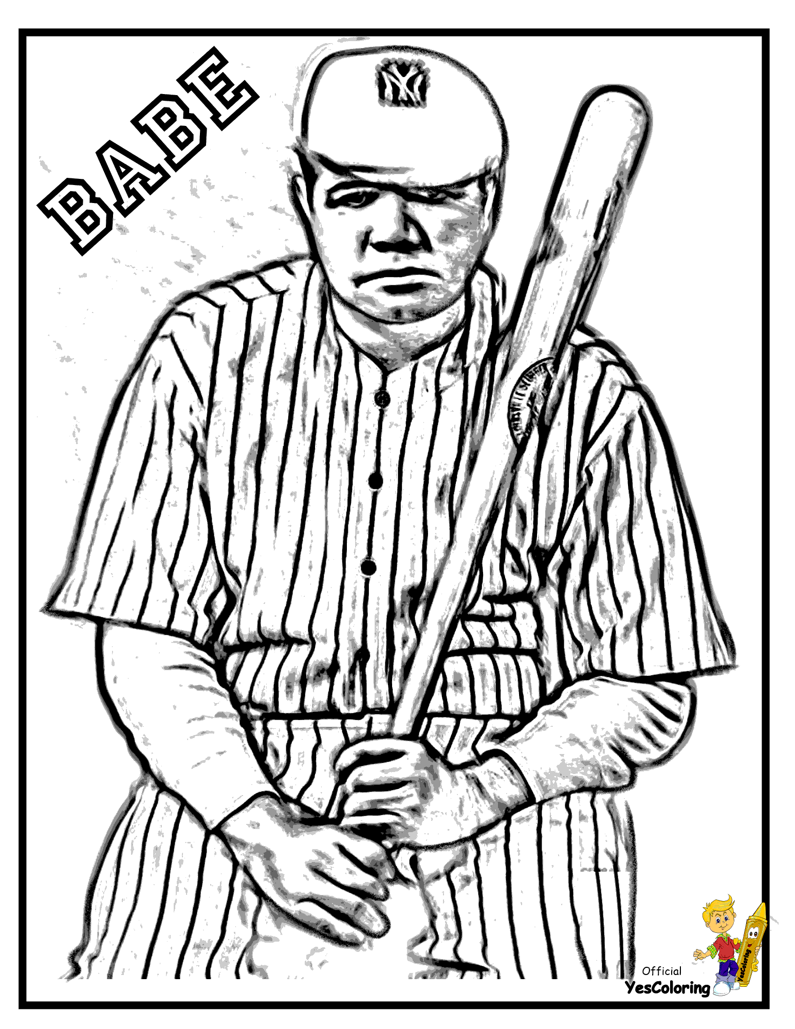 Da' Bomb Baseball Coloring | 150 Free | MLB | Grand Slam | Bats Balls