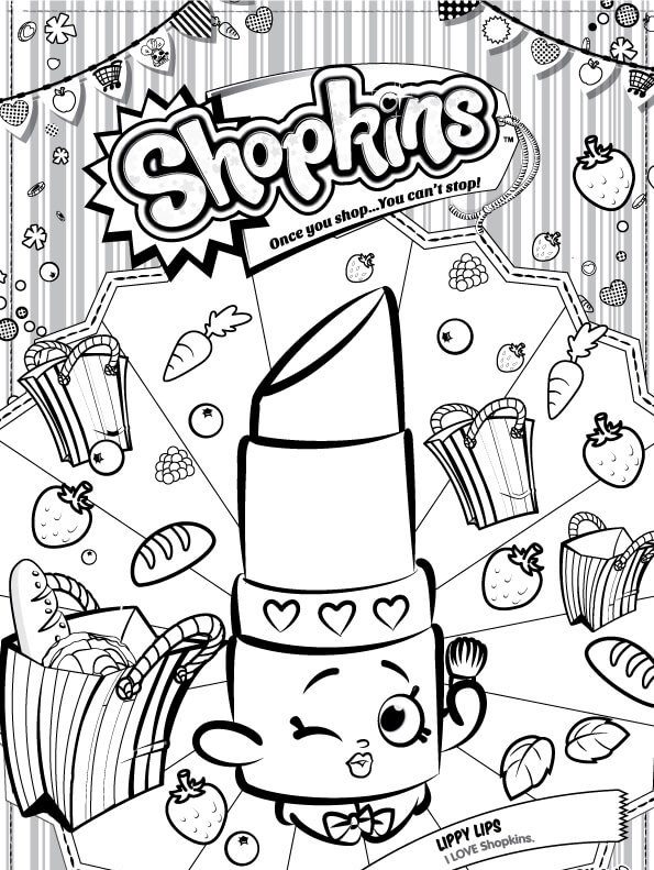 Kids-n-fun.com | Coloring page Shopkins lippy lips