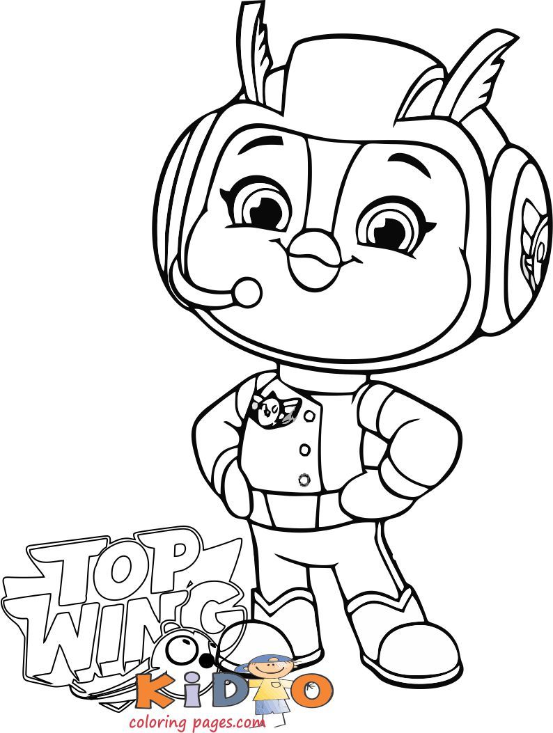 Penny Top Wing coloring in pages for kids print out | Kids prints, Coloring  books, Coloring pages