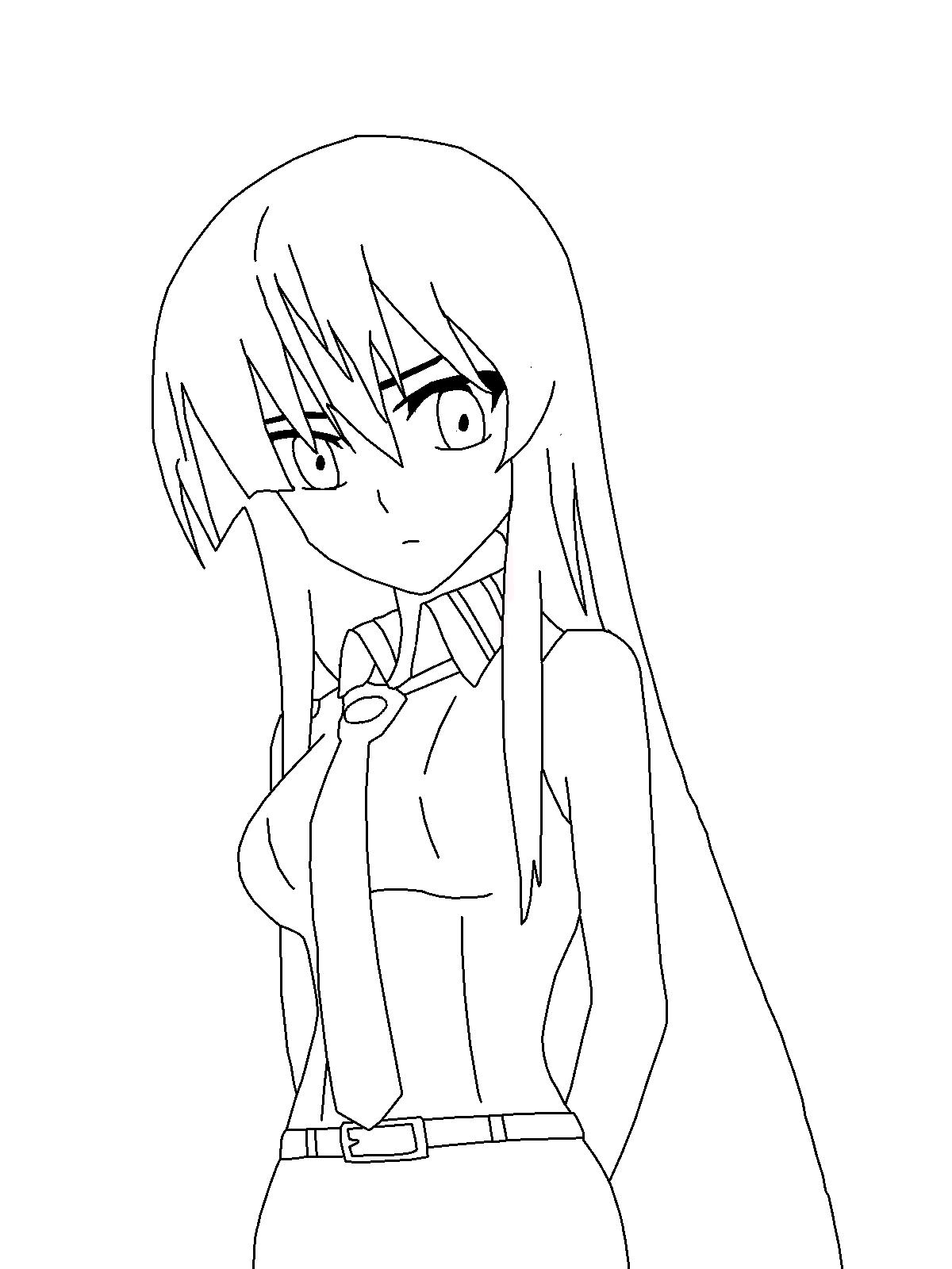 started a drawing of akame from akame ga kill i hope you like it color  update coming soon :) : r/AnimeSketch