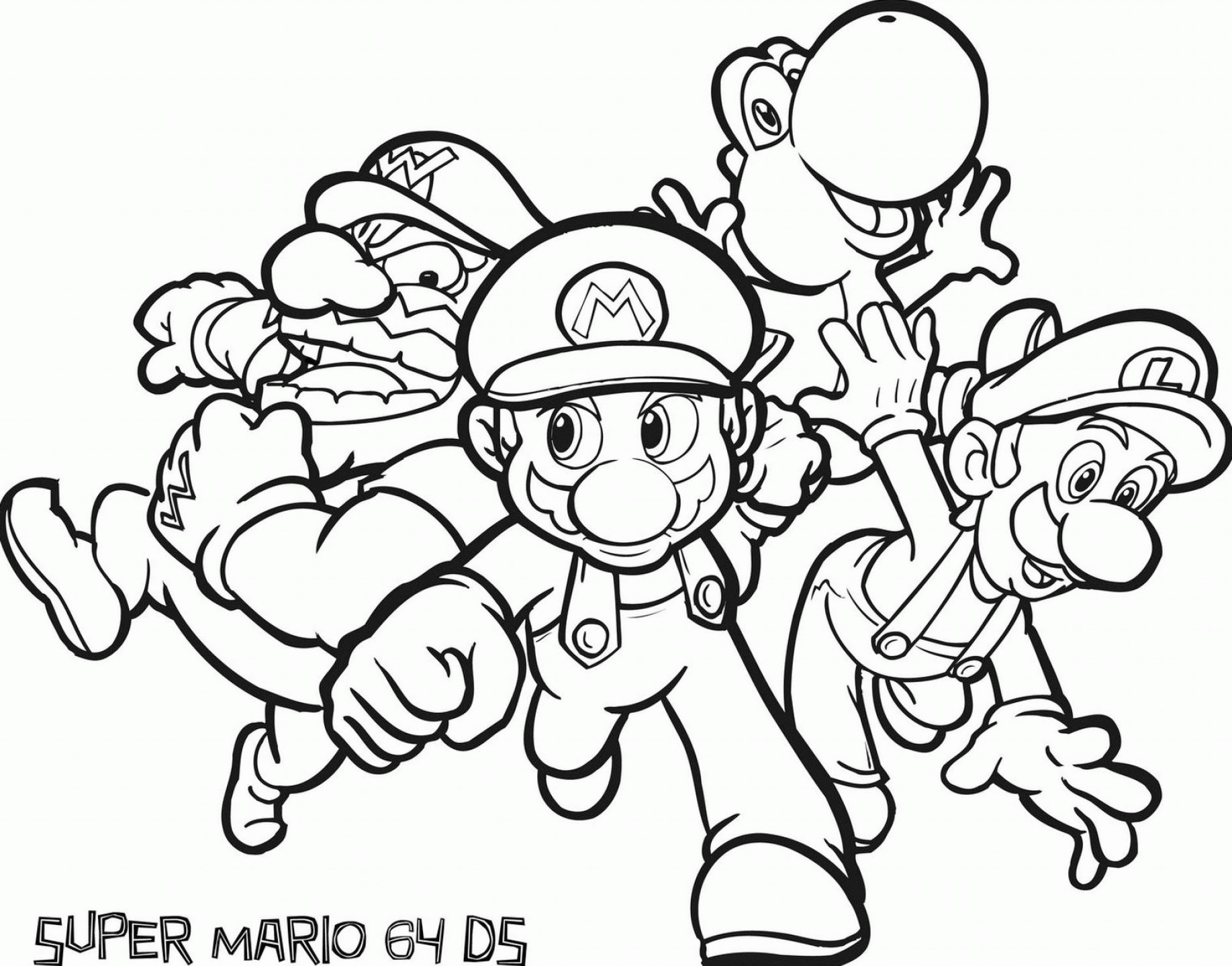 Saved Free Printable Mario Coloring Pages For Kids - Widetheme