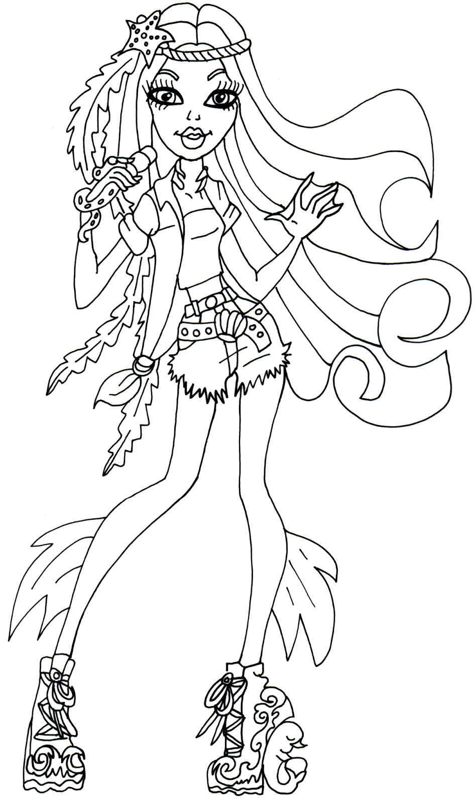 Monster High Doll Coloring